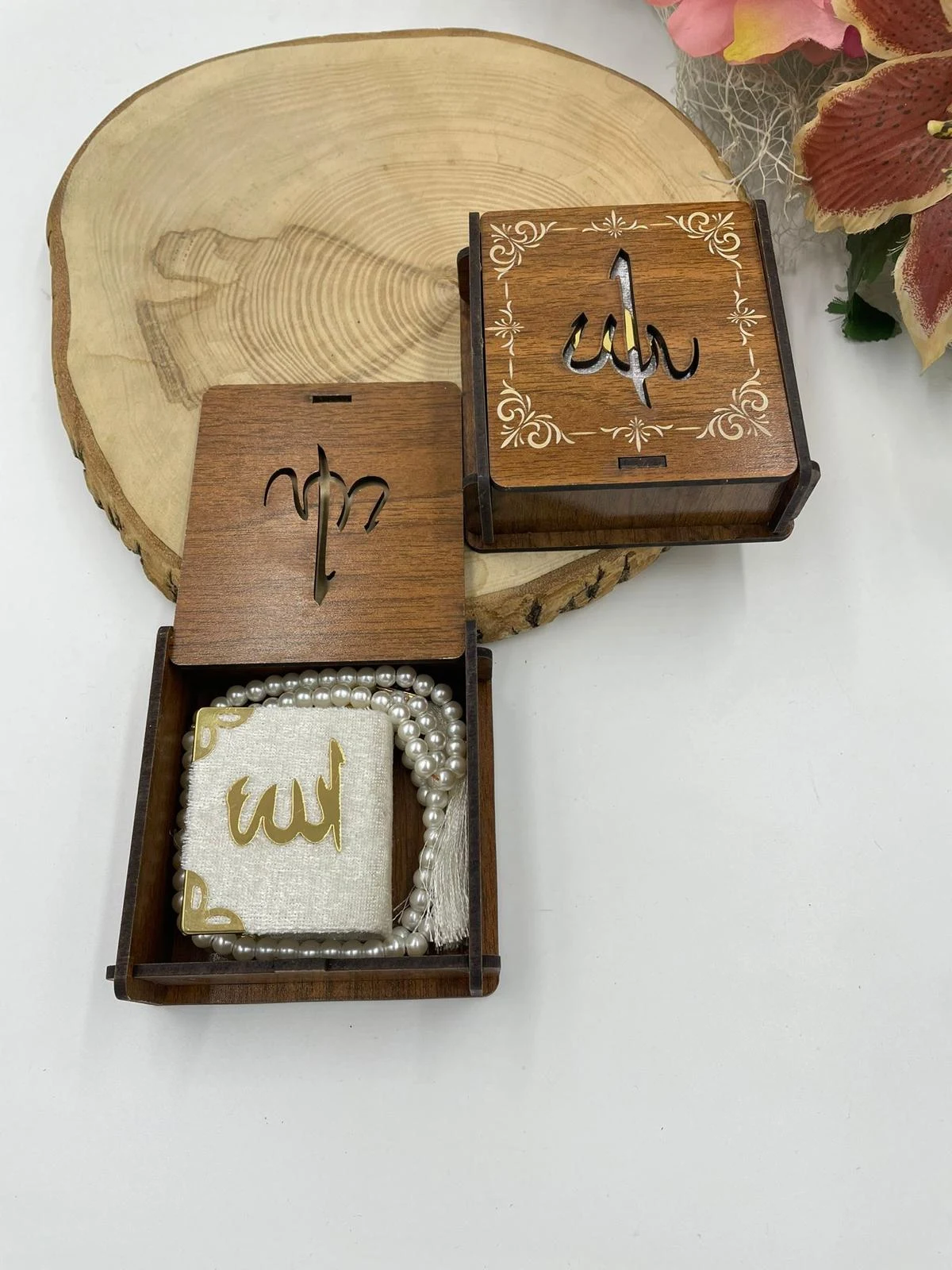 AHŞAH KUTULU MİNİK KURAN TESBİHLİ SET 4