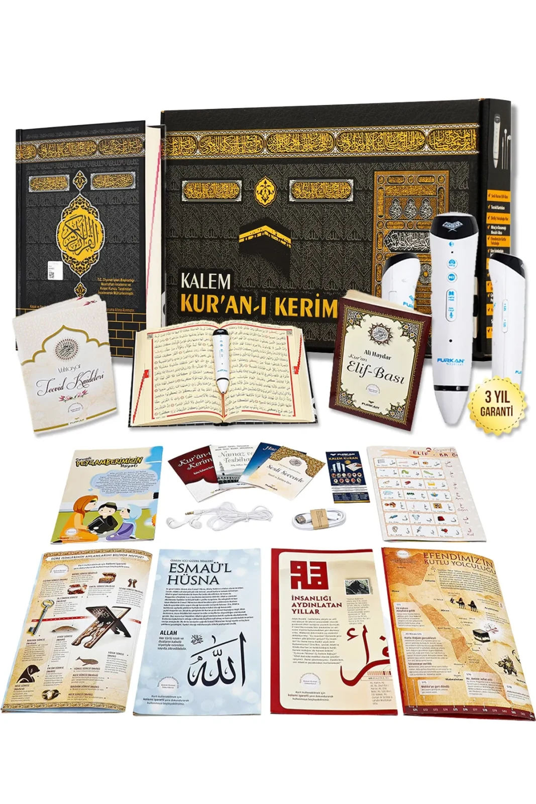 Kuran Okuyan Sesli Kalem Kuran Seti Kabe Model Cami Boy (16 GB, 3 YIL GARANTİ)