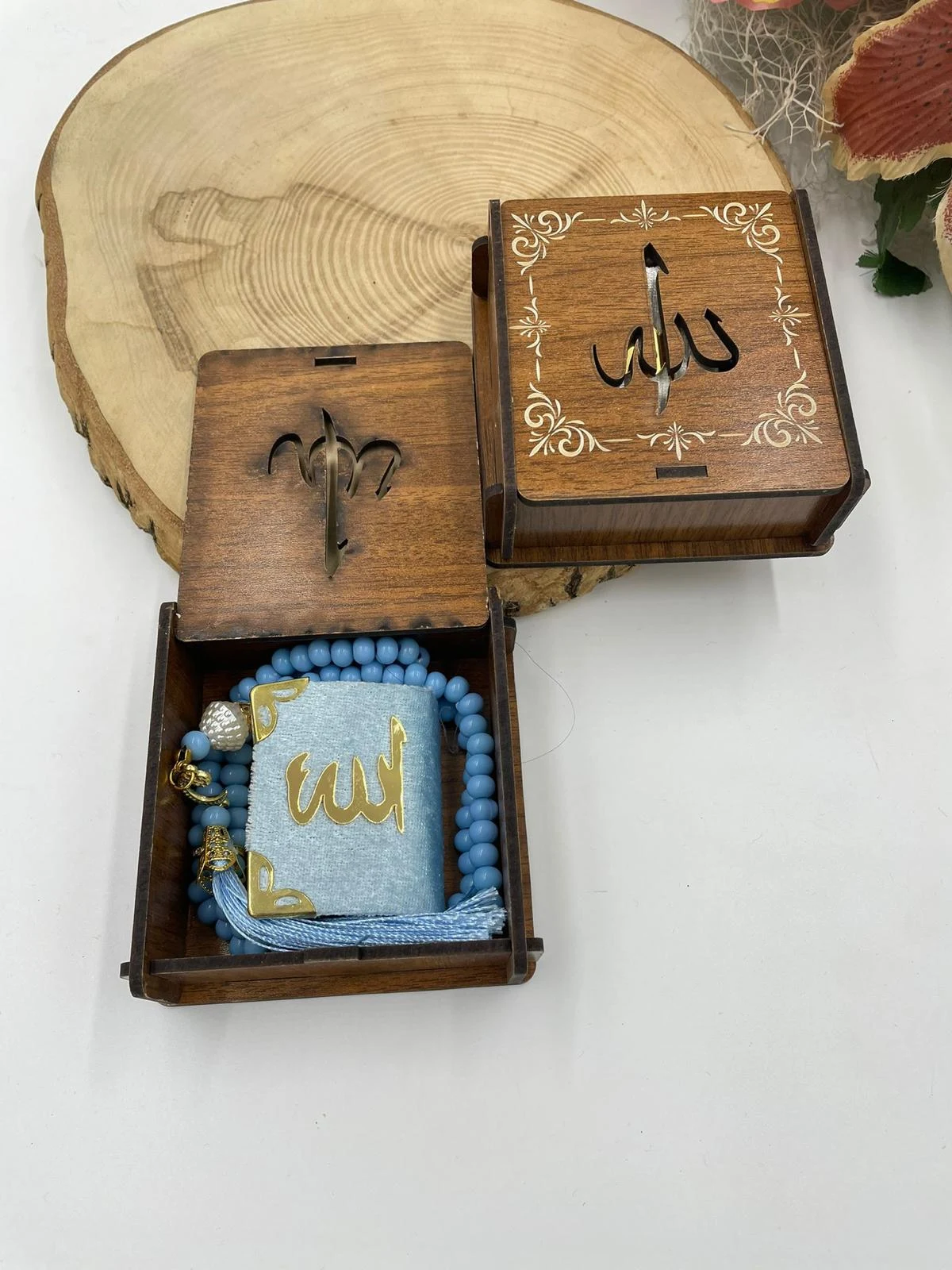 AHŞAH KUTULU MİNİK KURAN TESBİHLİ SET