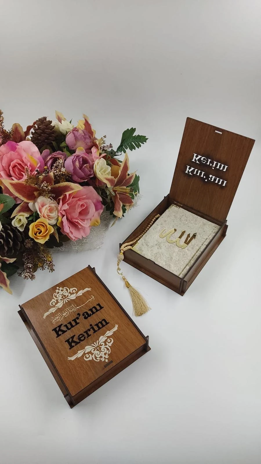 AHŞAP KUTULU KURAN & TESBİH SETİ 3
