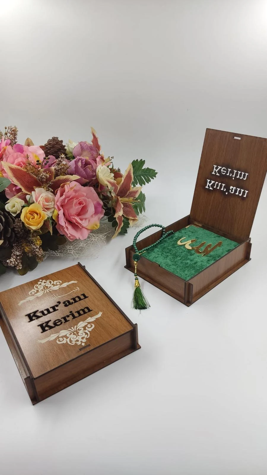 AHŞAP KUTULU KURAN & TESBİH SETİ 2