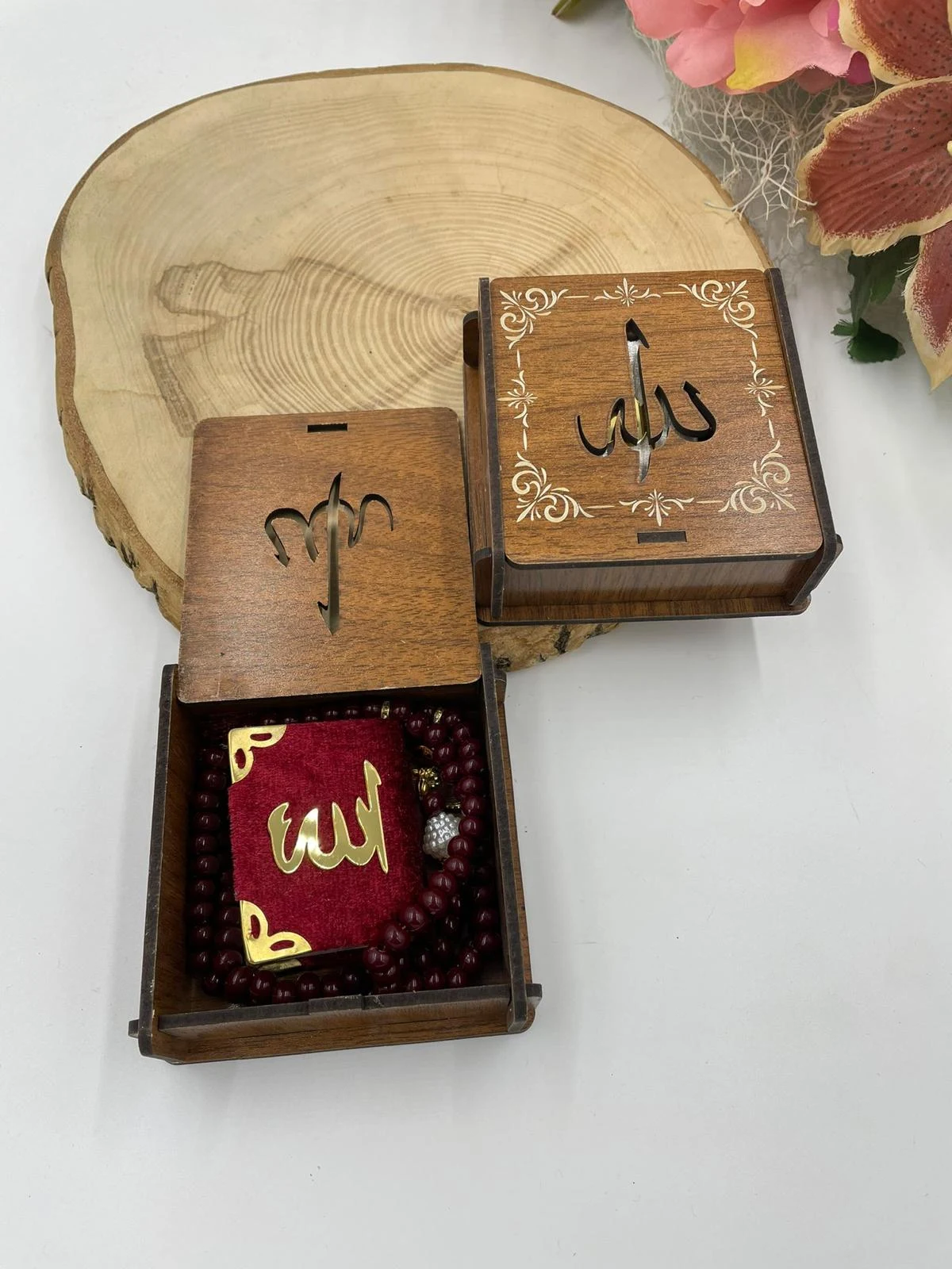 AHŞAH KUTULU MİNİK KURAN TESBİHLİ SET 8